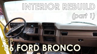 Thats One Way to Rebuild Your Dashboard  A 1986 Ford Bronco Adventure [upl. by Oirobil]