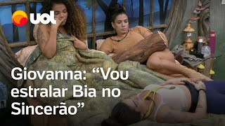 Giovanna discute Mira do Líder com aliados no BBB 24 Vou estralar a Bia no Sincerão [upl. by Knepper]