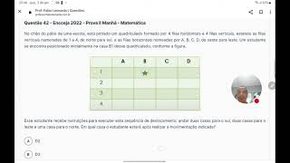 ENCCEJA 2022  QUESTÃO 42  MATEMÁTICA E SUAS TECNOLOGIAS [upl. by Anelas]