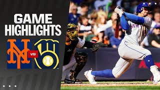 Mets vs Brewers Game Highlights 92924  MLB Highlights [upl. by Hermia]