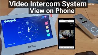 Video Intercom system remote view on phone [upl. by Ethelda100]