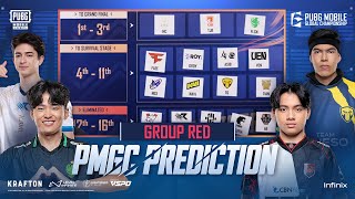 Group Red Prediction  2024 PUBG MOBILE GLOBAL CHAMPIONSHIP [upl. by Samul]