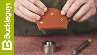 How to Set Tubular Rivets in Leather [upl. by Adnara570]