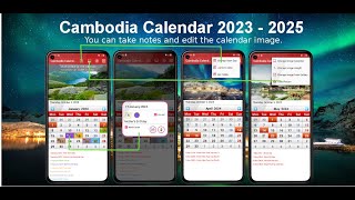 Cambodia Calendar 2024 [upl. by Ecylla843]