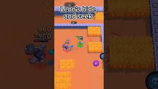 Leons hide and seek ❤️ brawlstars tiktok bs seek brawl brawlstars games bs reels shorts [upl. by Kassity]