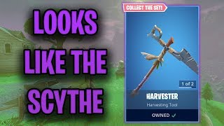 Fortnite Harvester Pickaxe Gameplay Looks Like The SCYTHE Fortnite Battle Royale [upl. by Candi]