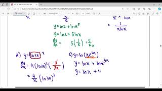 NK93 E9 Differentiation Logarithmic Function [upl. by Handy]