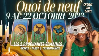 LES 2 PROCHAINES SEMAINES 9 AU 22 OCTOBRE🔮🥰CHOISIS UNE CARTE ⎜TASSÉOMANCIE [upl. by Nevear752]