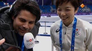 オランダ語を喋る小平奈緒選手 Nao Kodaira speaking Dutch 2018 Winter Olympics [upl. by Adriana]