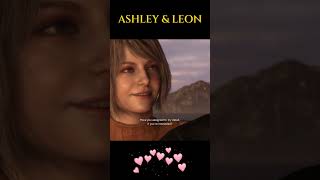 Ashley flirts with Leon  Resident Evil 4 Remake [upl. by Adaval]