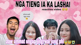 Reaction video 😂🤣ia ka Lashai nga tieng KhrawUmdor  pang mynsiem sa nga💔🤣 [upl. by Aninat]