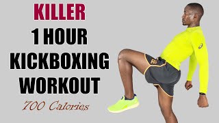 KILLER 1 Hour Kickboxing Workout for Weight Loss 🔥700 Calories🔥 [upl. by Ihdin]