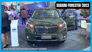 Subaru Forester 2023  Green Color  Visual Review  Walkaround  Exterior amp Interior [upl. by Matronna621]