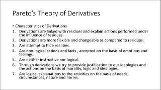 Wilfredo Pareto Theory of Residues and Derivatives  MA II Sem by Dr Sushma Mishra Sociology [upl. by Eissak801]