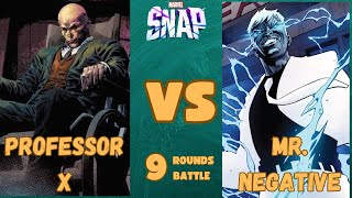 Professor X vs Mr Negative  9 Rounds Battle [upl. by Eerok]