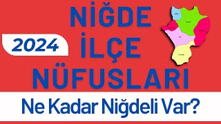 NİĞDE NÜFUSU 2024  Sıralı Niğde İlçe Nüfusları  Niğdeliler En Çok Nerede Yaşıyor [upl. by Eceertal102]