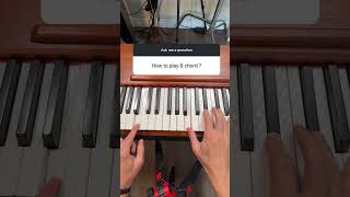 B Major Chord on Piano [upl. by Caritta]