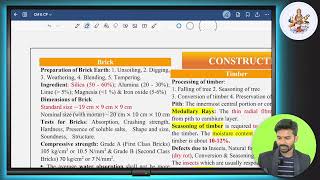 Quick Revision Chart  TNPSC JDO Exam Prep  Construction Material amp Practice  maheshiesacademy [upl. by Ahsel]