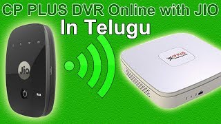 cp plus dvr online configuration with jio in telugu  dvr ela online cheyyali [upl. by Eentrok]