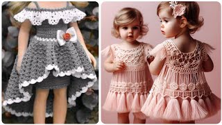 Fabulously New Girls Frocks Modernists Styles and Designs  crochetpatterns [upl. by Tteirrah917]