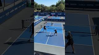 This rally 🤯 pickleball athlete sports explore shorts [upl. by Airetak593]