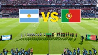 eFootball 2024  Portugal Vs Argentina  Official Gameplay  4K [upl. by Breskin]