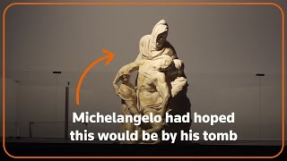 Restoration of Michelangelos Pieta statue in Florence reveals flaws in marble [upl. by Grimbly]