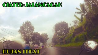 Ciater Jalancagak Hujan  MotoVlog  Exbage [upl. by Marciano]