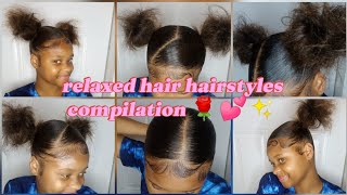 easy back to school hairstyles for short relaxed haircream hairstyles 💫❤️💞hairstyles compilation💫 [upl. by Epp]