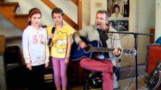 Lonnie Donegan  My Old Mans a Dustman  Acoustic Cover  Jazzy and Ellie with Danny McEvoy [upl. by Anawk692]