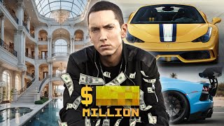 Eminems Lifestyle  Mansions Net Worth Car Collection [upl. by Khai]