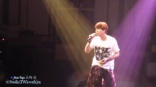 Fancam 160412 Knick Knack concert in Fukuoka  Kyuhyun Celebration [upl. by Sinned]