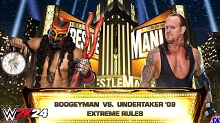 wwe2k24 gameplay  Boogeyman vs Undertaker 09 Extreme Rules Match  Wrestlemania Goes Hollywood [upl. by Eerpud]