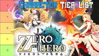 Zero to Hero Pixel Saga Character Tier List [upl. by Obmar]