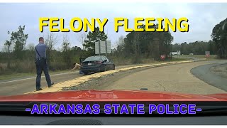 High Speed Pursuit on BMW fleeing from local police  Arkansas State Police takeover chase [upl. by Lucie]