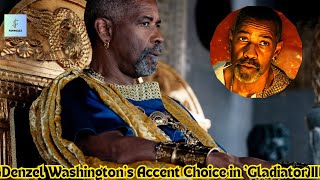 Denzel Washington Talks Gladiator II Accent Choice [upl. by Pet]