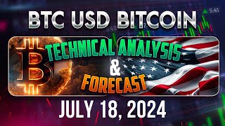 Latest BITCOIN BTCUSD Forecast and Technical Analysis for July 18 2024 [upl. by Eudocia]