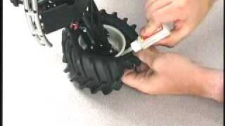 Traxxas setup 3 of 21  Gluing the Tires [upl. by Andrey]