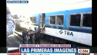 C5N  TRAGEDIA EN EL TREN SARMIENTO EN ONCE EL ACCIDENTE EN PRIMERA PERSONA [upl. by Arbma]