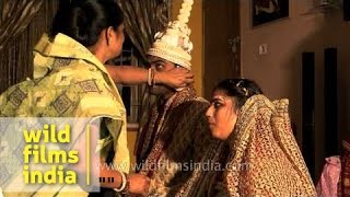 Relatives blessed and present gifts to the bride at Bengali wedding [upl. by Fulviah]