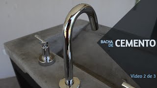 📌LAVAMANOS ARTESANAL 📌 BACHA  LAVABO de CEMENTO Parte 2 de 3 Reutilizar molde [upl. by Garretson]