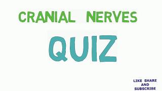 CRANIAL NERVES QUIZ  Medical Exam Preparation  FMGE MCI [upl. by Emeline]