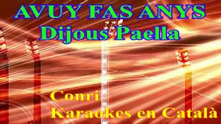 AVUI FAS ANYS  Conri  Karaokes en Català [upl. by Folberth]