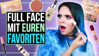 FULL FACE mit EUREN FAVORITEN  Full Face Using Only Your Favorite Products [upl. by Ahsiret]