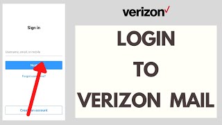 Verizon Mail Login AOL Mail Login For Verizon Customer Quick amp Easy [upl. by Elodea]