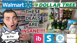 ABSOLUTELY INSANE IBOTTA EXTREME COUPONING HAUL  PAID UNDER 1 FOR EVERYTHING  WALMARTDOLLAR TREE [upl. by Fugere]