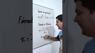 Fórmula de Bhaskara com o Mr Bean da Matemática shorts [upl. by Ocirrej]