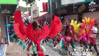 St Maarten Grand Carnival Parade 2024 NewVisionStudio [upl. by Adoree]