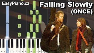 Falling Slowly Glen Hansard Markéta Irglová MIDI  synthesia tutorial  piano sheets [upl. by Unam]