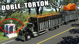 TORTON DOBLE Transportando CALABAZAS y Mandarinas Kenworth W900 en Jalisco American Truck Simulator [upl. by Ardelia658]